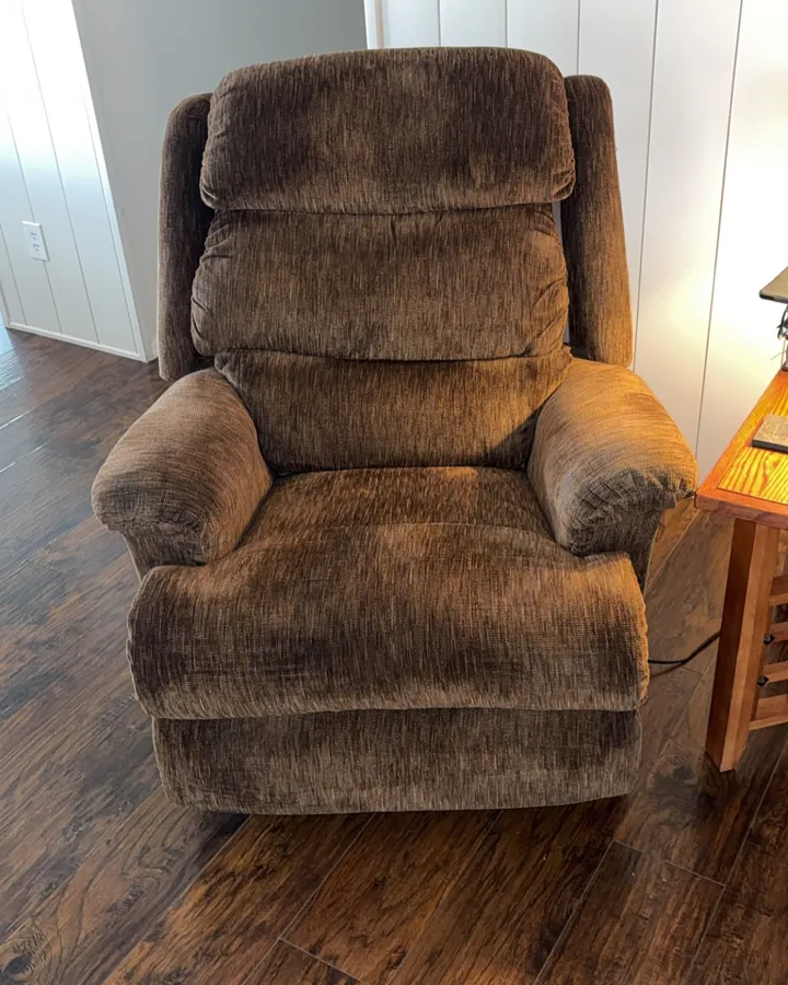 Recliner after cleaning